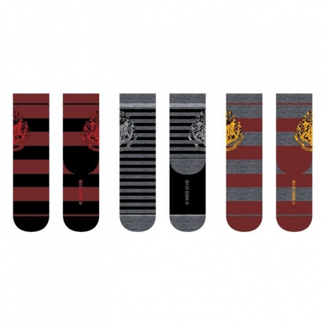 Pack 3 calcetines adulto Harry Potter