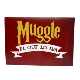 Tarjeta felicitación Harry Potter "Muggle"