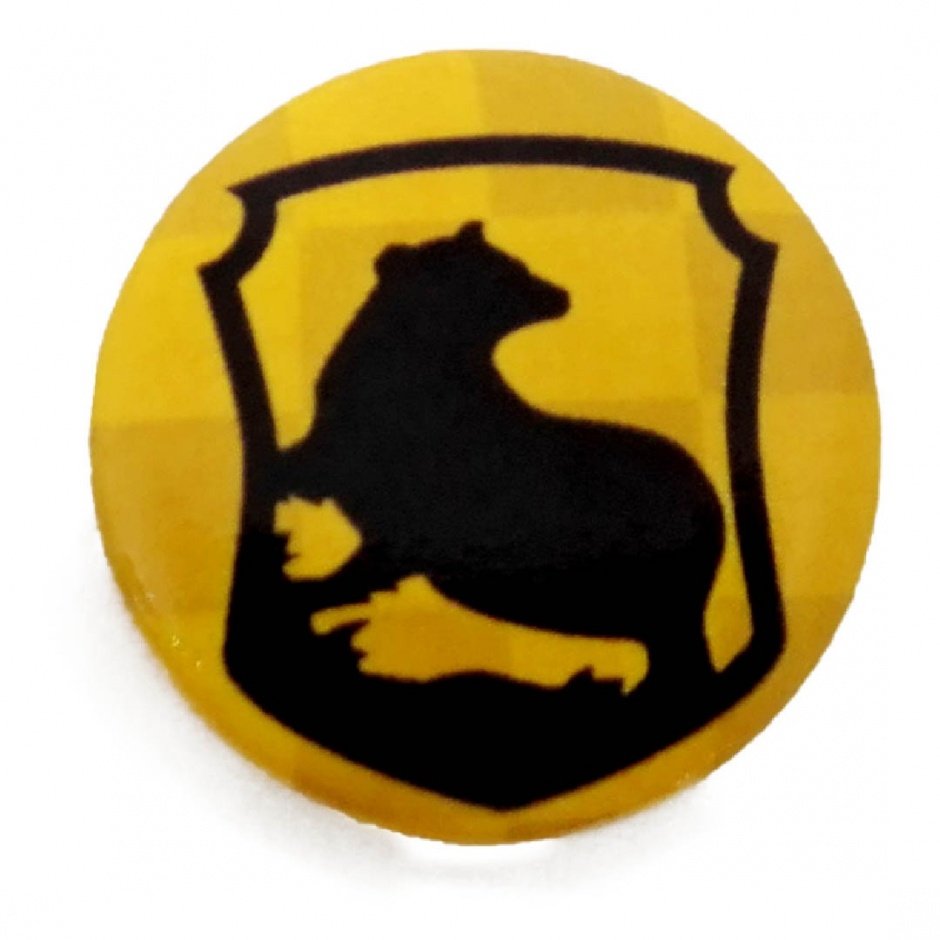 Chapa escudo Hufflepuff Harry Potter