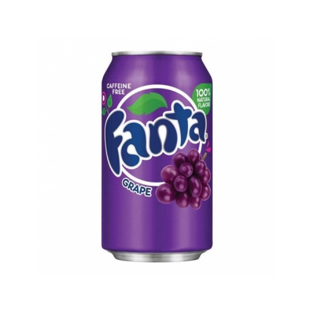 Fanta sabor uva (grape). Refresco 355ml