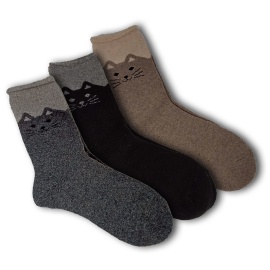 Pack 3 calcetines térmicos de lana - Borinot el Gato