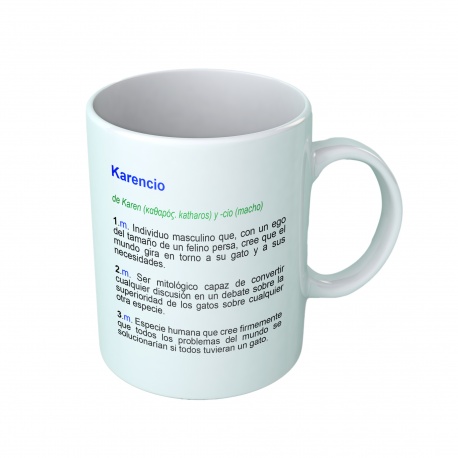 Taza gato "Karencio" - Borinot El Gato