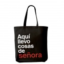 Bolsa Tote Bag "Aquí llevo cosas de señora"