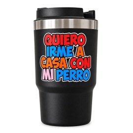 Vaso térmico acero "Trabajo duro para que mi gato tenga una vida mejor" 560ml